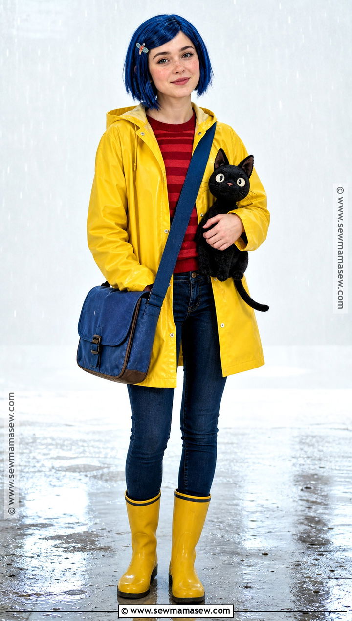 Coraline Jones Costume - 30 easy movie characters to dress up as ideas