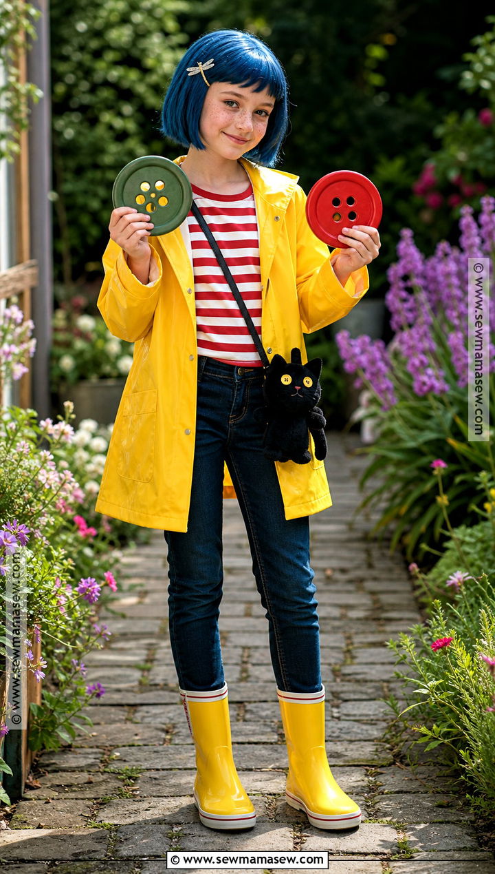Coraline Jones Costume - 40 book characters dress up ideas