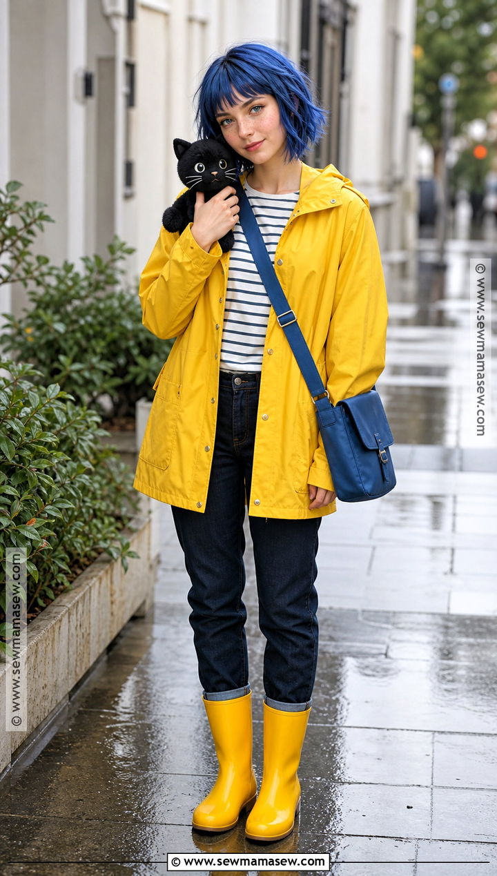 Coraline Yellow Raincoat Costume - 35 costume inspo ideas
