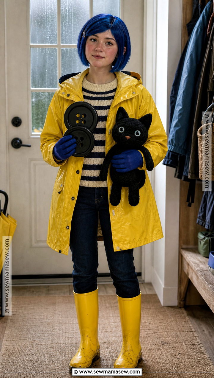 Coraline Yellow Raincoat Costume - 40 teen halloween costumes