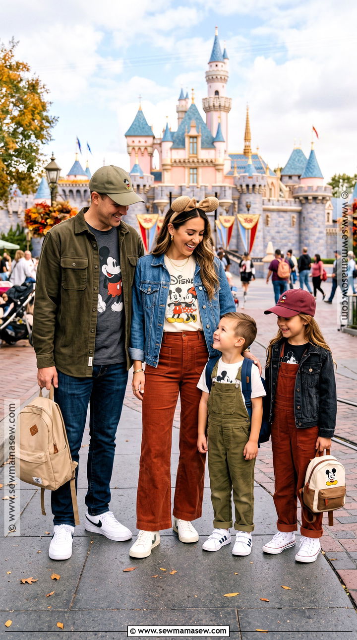 Corduroy Disneyland Family Outfit - 15 disneyland family outfits fall