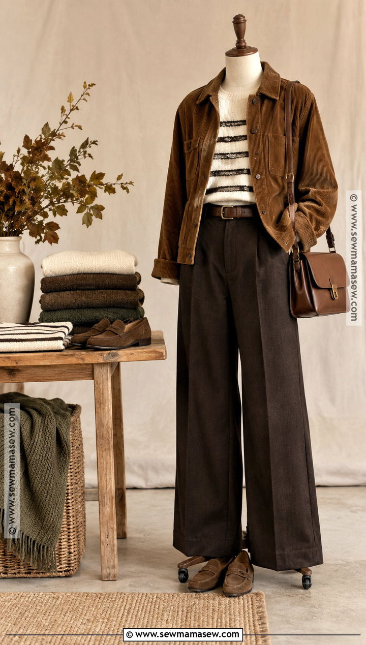 Corduroy Jacket Fall Clothing Display - 15 Cozy Fall Clothing Display Ideas