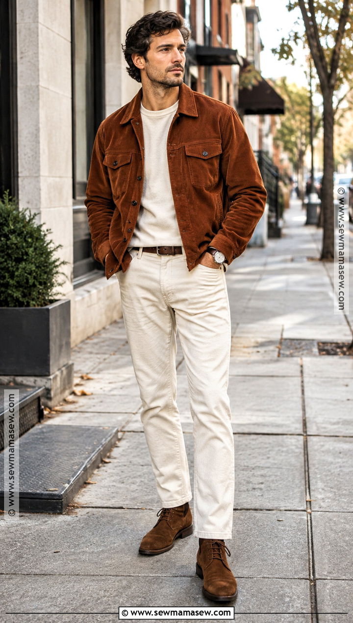 Corduroy Jacket Mens Fall Outfit - 25 mens fall outfits