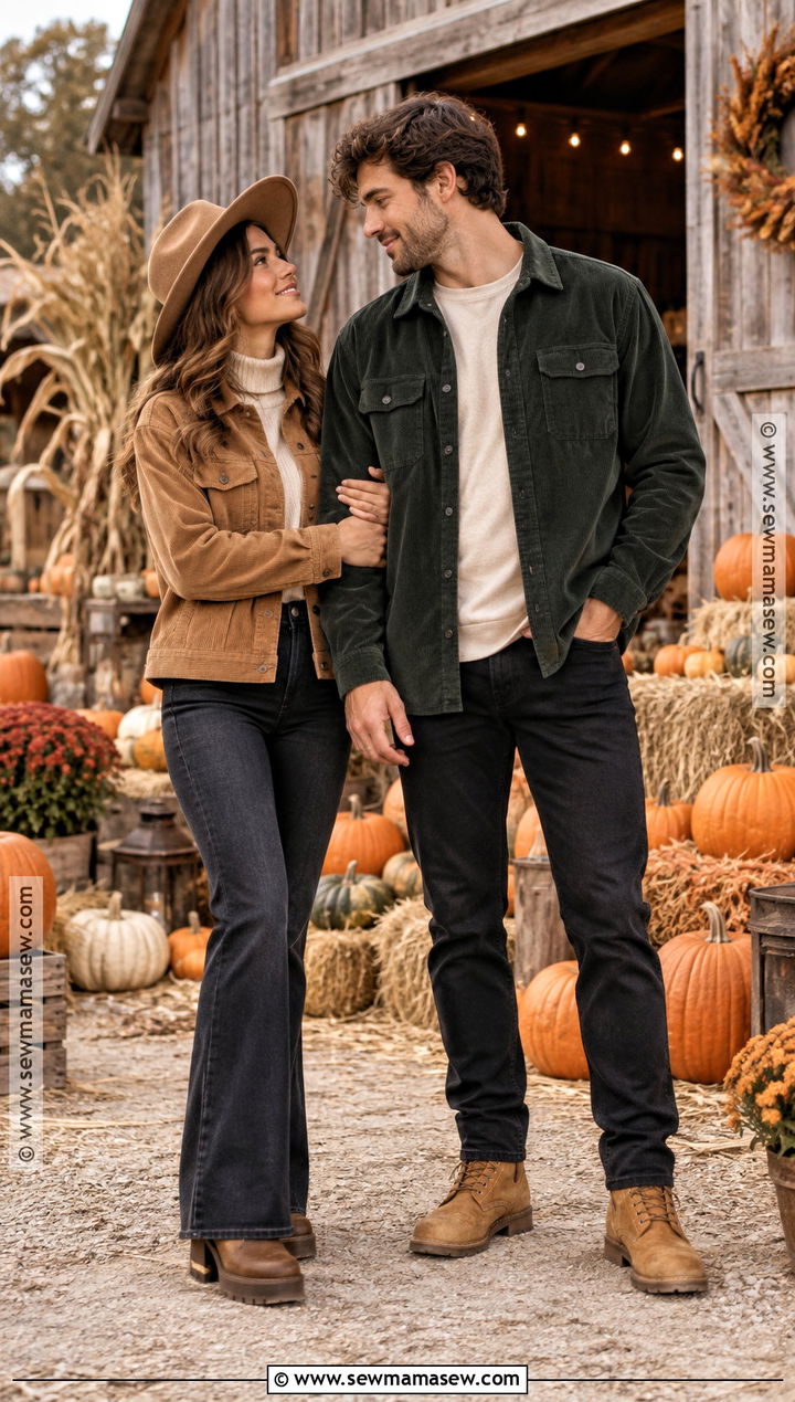 Corduroy Jacket Pumpkin Patch Couple Outfit - 25 Pumpkin Patch Couple Outfit Ideas