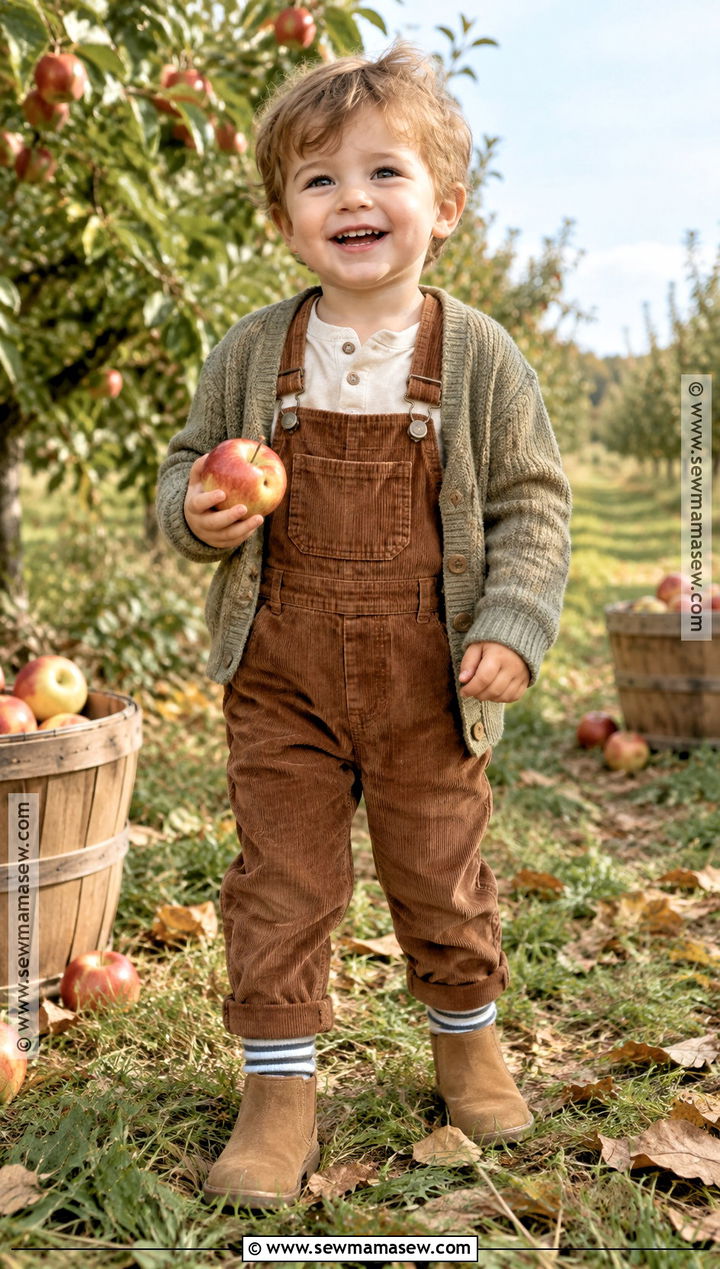 Corduroy Overalls And Henley Toddler Fall Outfit - 25 fall toddler outfits