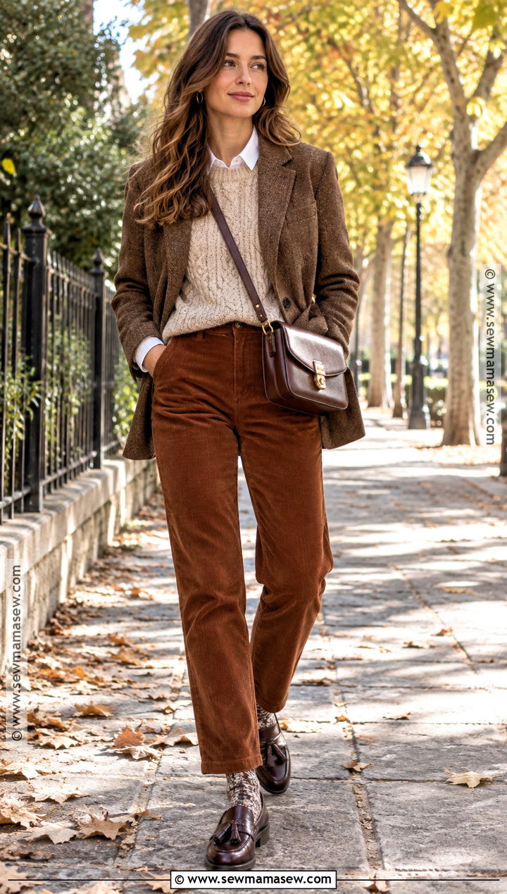 Corduroy Pants And Tassel Loafers - 15 Loafers For Fall Ideas