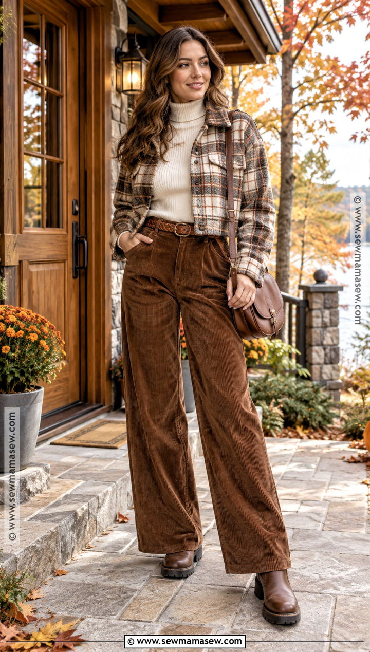 Corduroy Pants Cabin Outfit - 25 cabin outfit fall ideas