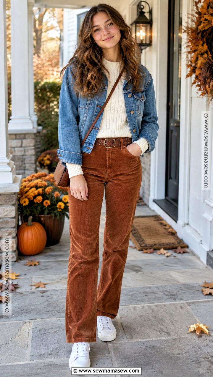 Corduroy Pants Thanksgiving Outfit - 20 Thanksgiving Outfit Ideas for Teens