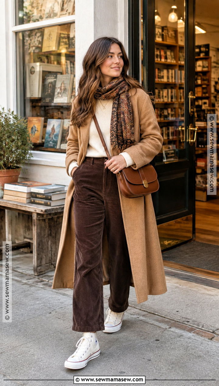 Corduroy Pants With High Top Converse - 15 Fall Outfits With High Top Converse
