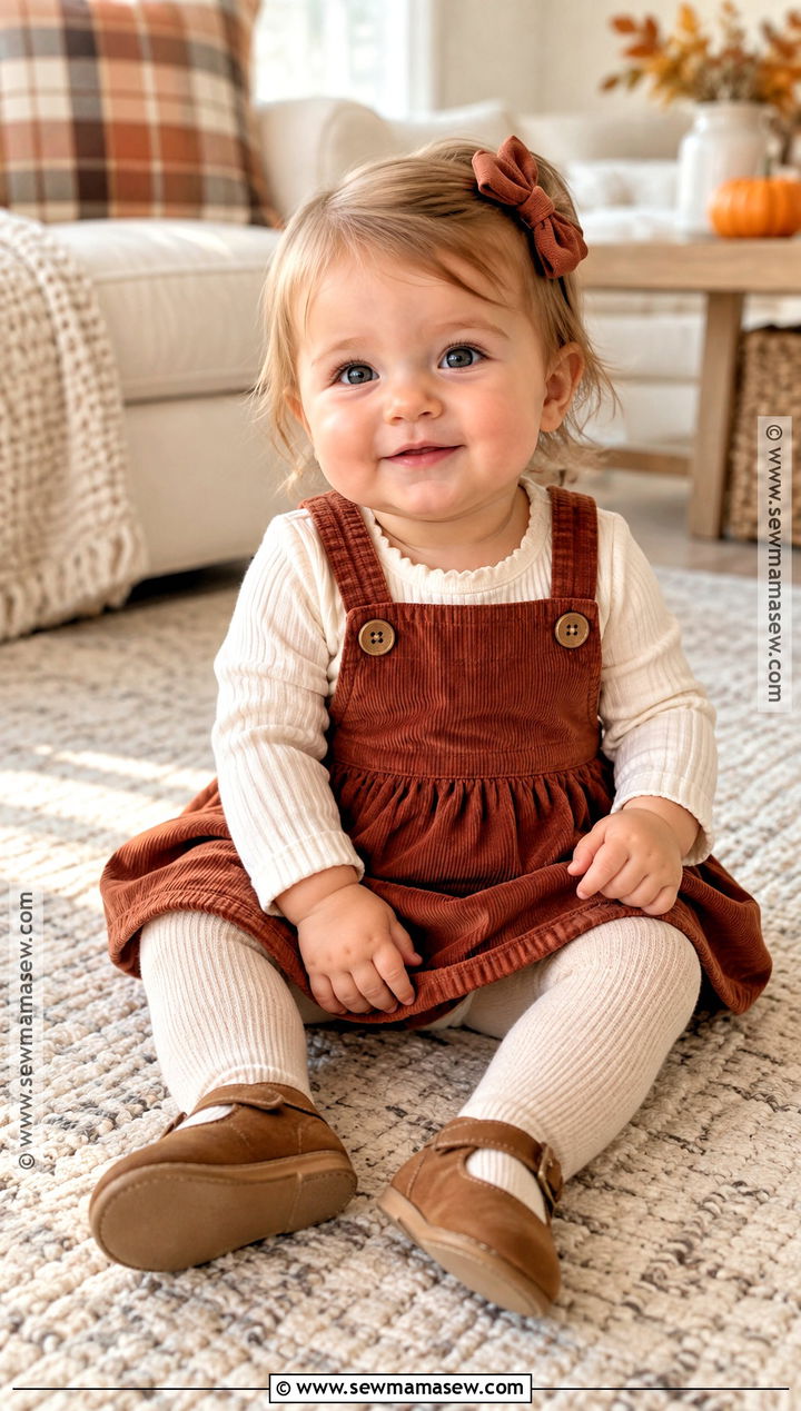 Corduroy Skirtall Baby Fall Outfit - 20 baby fall outfits for girls