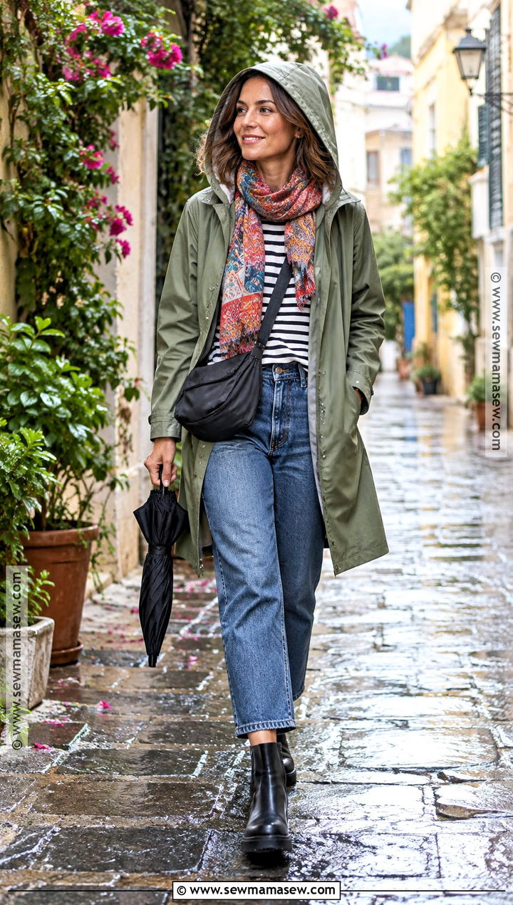 Corfu Fall Rainy Day Outfit - 15 Fall In Greece Outfits
