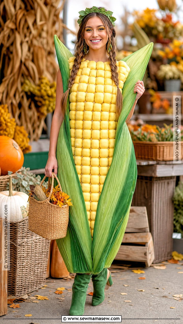 Corn on the Cob Costume - 45 funny halloween costumes for women