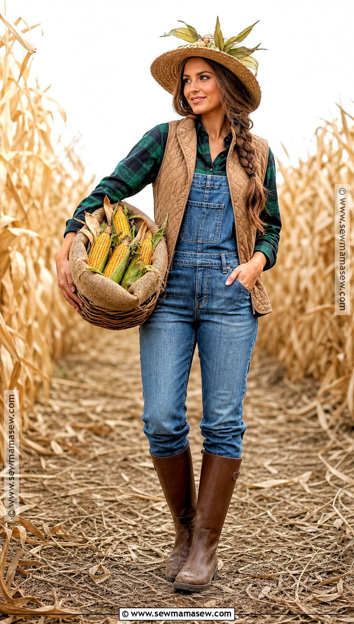 Cornfield Farmer Costume - 30 farmer costume ideas for women
