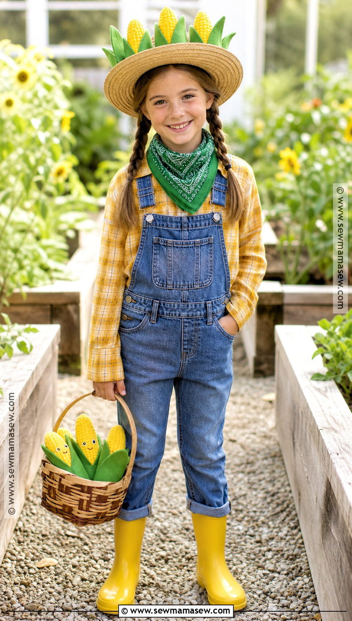Cornfield Farmer Costume - 30 farmer dress up day at school ideas