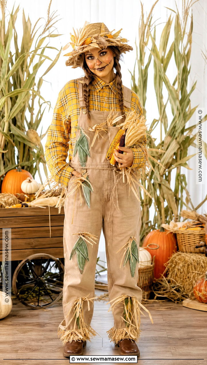 Cornfield Scarecrow Costume - 35 Scare Crow Halloween Costume Ideas