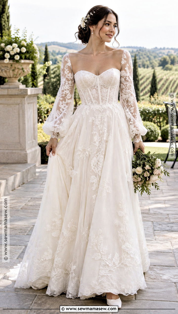 Corset A Line Fall Wedding Dress - 20 wedding dresses fall