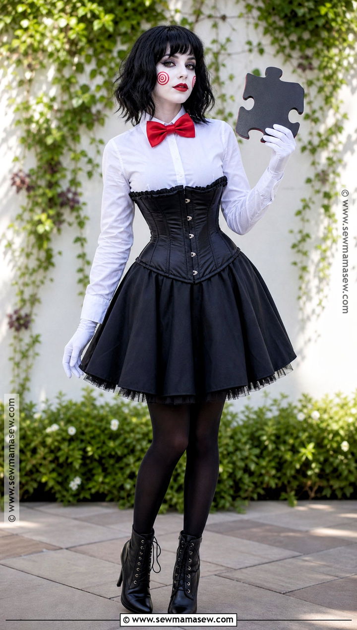 Corset And Skirt Jigsaw Costume - 40 jigsaw costume ideas for women