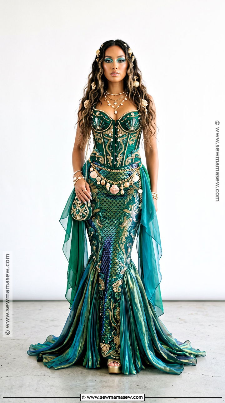Corset And Skirt Siren Costume - 50 siren costume ideas