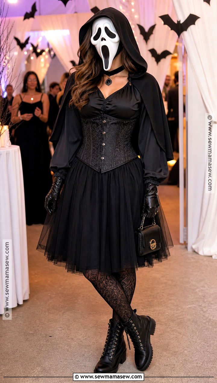 Corset And Tulle Ghostface Costume - 35 ghostface costume ideas for women