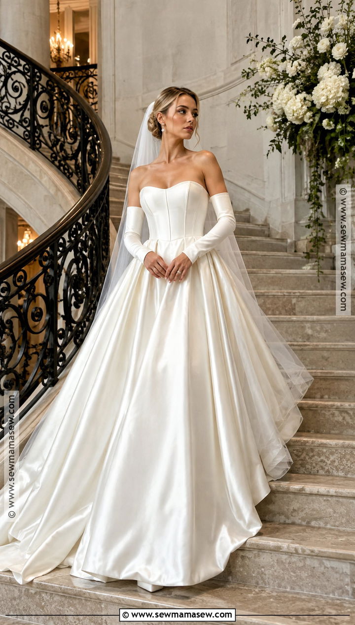 Corset Bodice Fall Wedding Dress - 20 fall wedding dress ideas