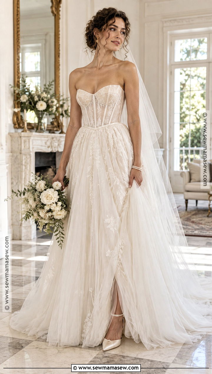 Corset Soft Autumn Wedding Dress - 20 Soft Autumn Wedding Dress Ideas