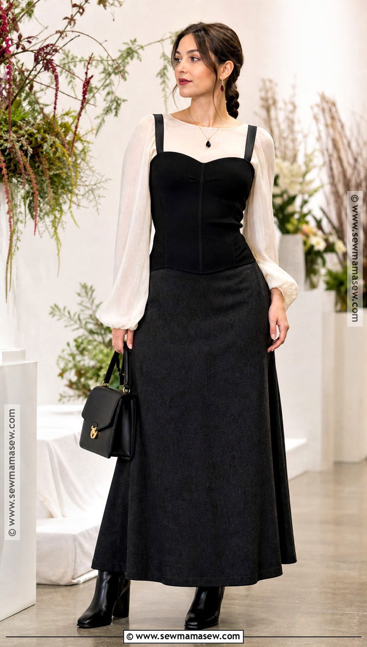 Corset Top And Maxi Skirt Witch Outfit - 50 witch outfit ideas