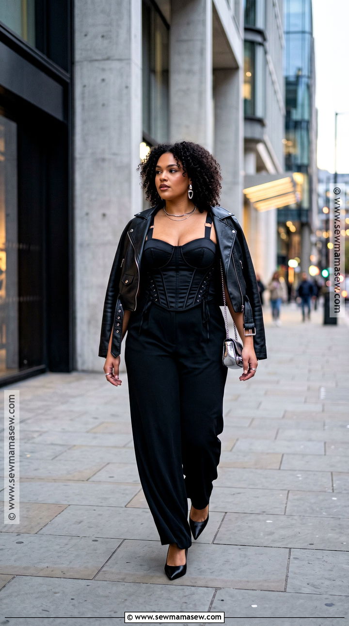 Corset Top And Wide Leg Pants Club Outfit - 20 fall outfits club