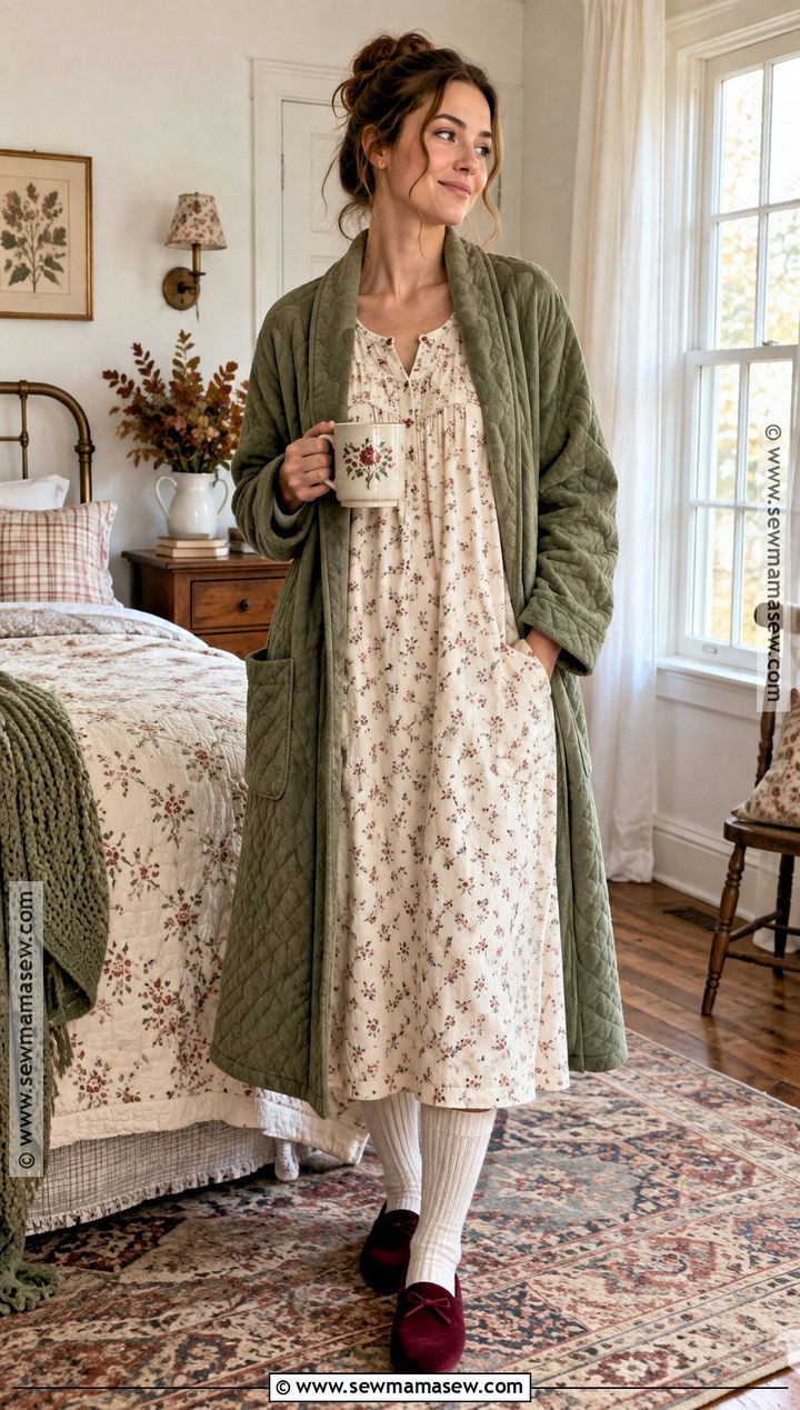 Cottage Floral Autumn Pyjamas - 20 Autumn Pyjamas Ideas