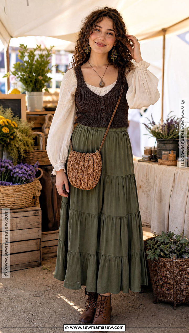 Cottage Witch Outfit - 30 Modern Witch Outfit Aesthetic Ideas
