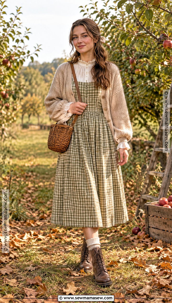 Cottagecore Apron Dress Fall Outfit - 25 whimsical fall outfits
