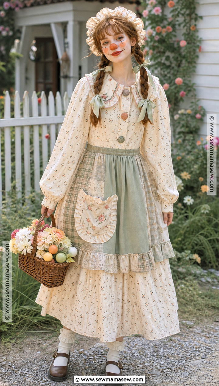 Cottagecore Clown Costume - 30 Clown Costume Aesthetic Ideas