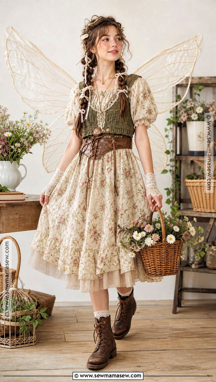 Cottagecore Fairy Costume - 35 fairy costume ideas for women