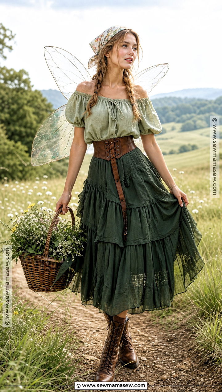Cottagecore Green Fairy Costume - 30 Green Fairy Costume Ideas