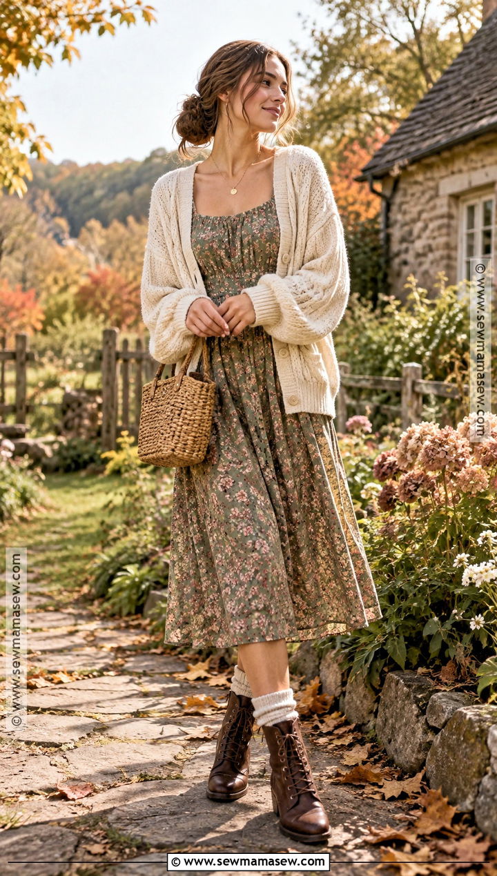 Cottagecore Knit Fall Outfit - 15 fall 2026 outfit aesthetic ideas