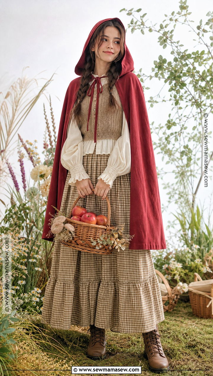 Cottagecore Little Red Riding Hood Costume - 30 Little Red Costume Ideas