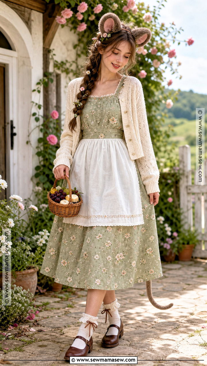 Cottagecore Mouse Costume - 30 mouse costume ideas for women