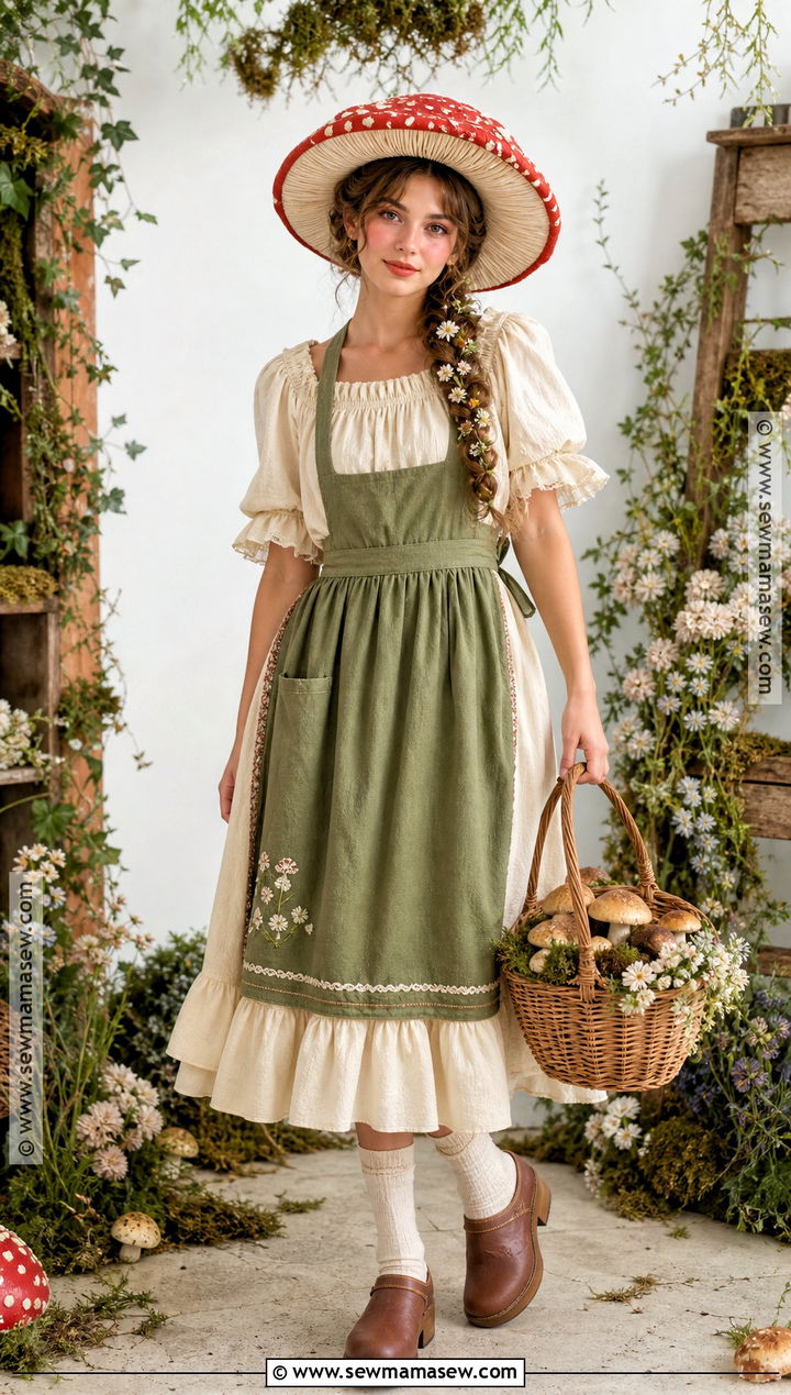 Cottagecore Mushroom Costume - 30 Mushroom Costume Ideas for Women
