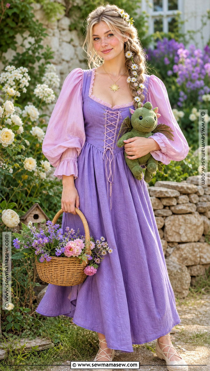 Cottagecore Rapunzel Costume - 40 repunzle costume idea
