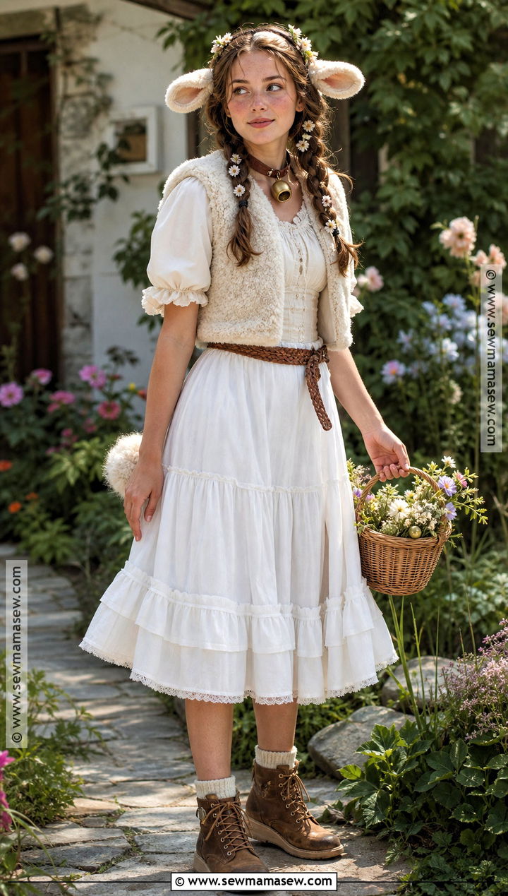 Cottagecore Sheep Costume - 30 Sheep Costume Ideas for Women