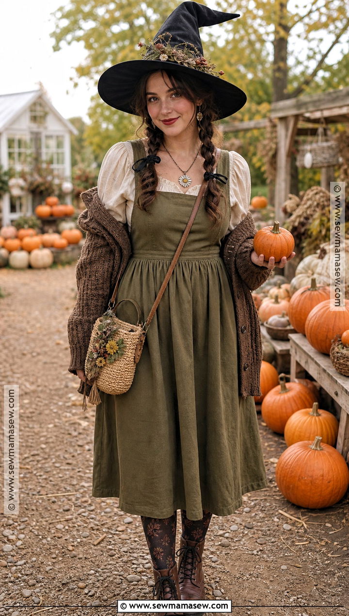 Cottagecore Witch Halloween Outfit - 30 Halloween Outfits Aesthetic