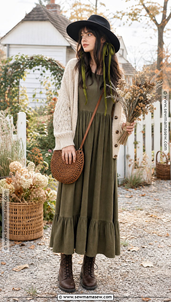 Cottagecore Witch Halloween Outfit - 30 Halloween Aesthetic Outfits