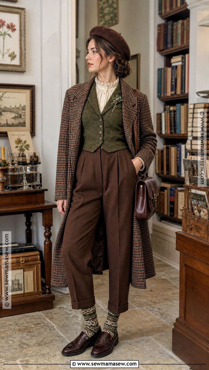 Cottagecore Witch Outfit With Brown Trousers - 30 cottagecore witch outfit ideas