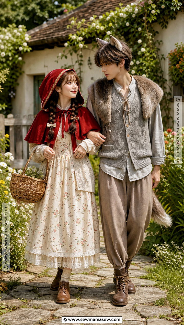 Cottagecore Wolf And Little Red Riding Hood Costume - 30 Wolf And Little Red Riding Hood Costume Ideas