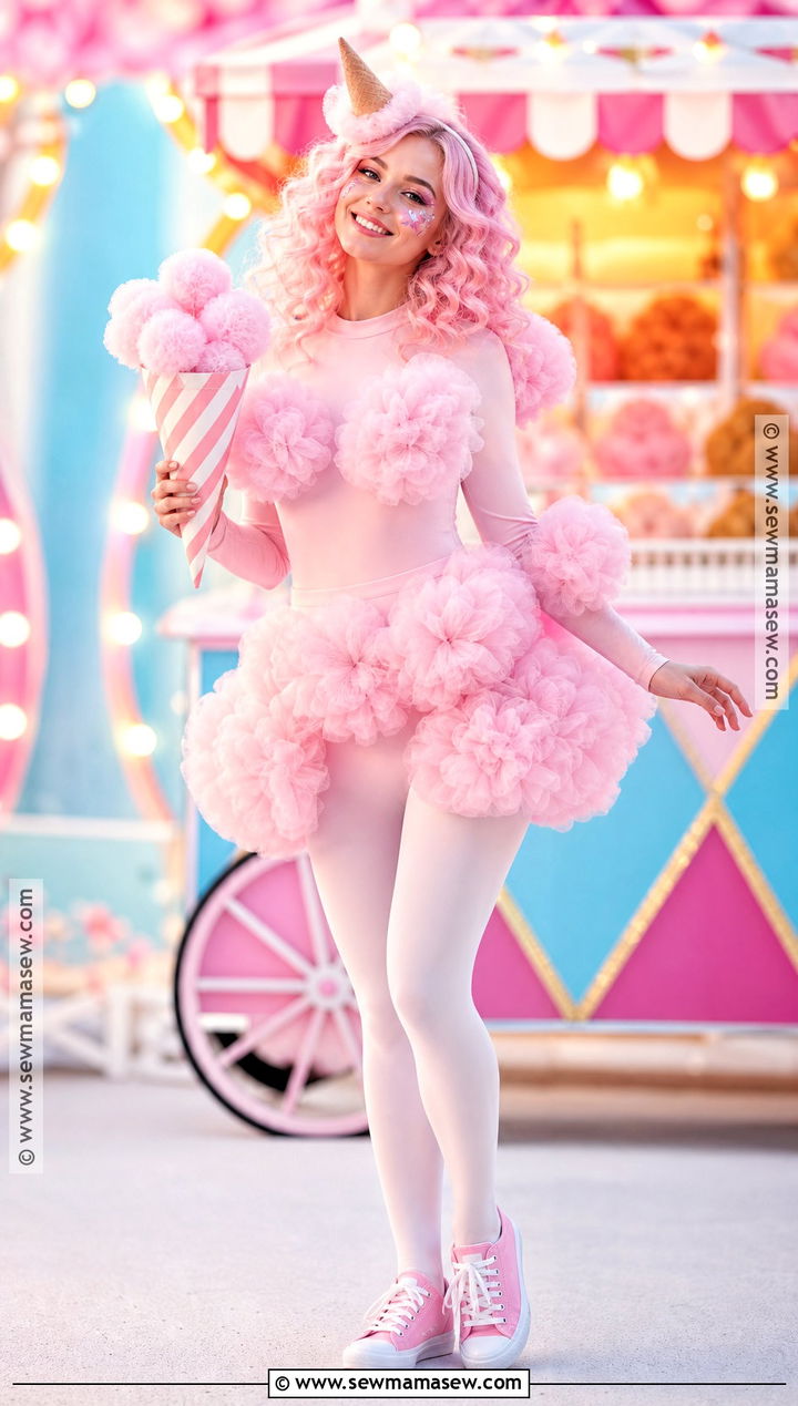 Cotton Candy Costume With Pink Tulle - 45 cute costumes