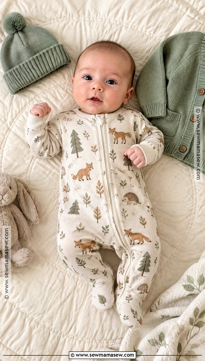 Cotton Footed Sleeper Outfit - 15 november newborn outfits