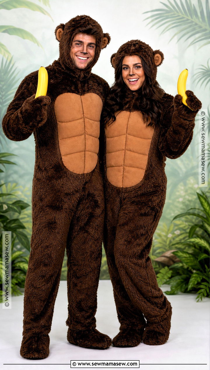 Couple Ape Costume - 30 heidi klum halloween costumes