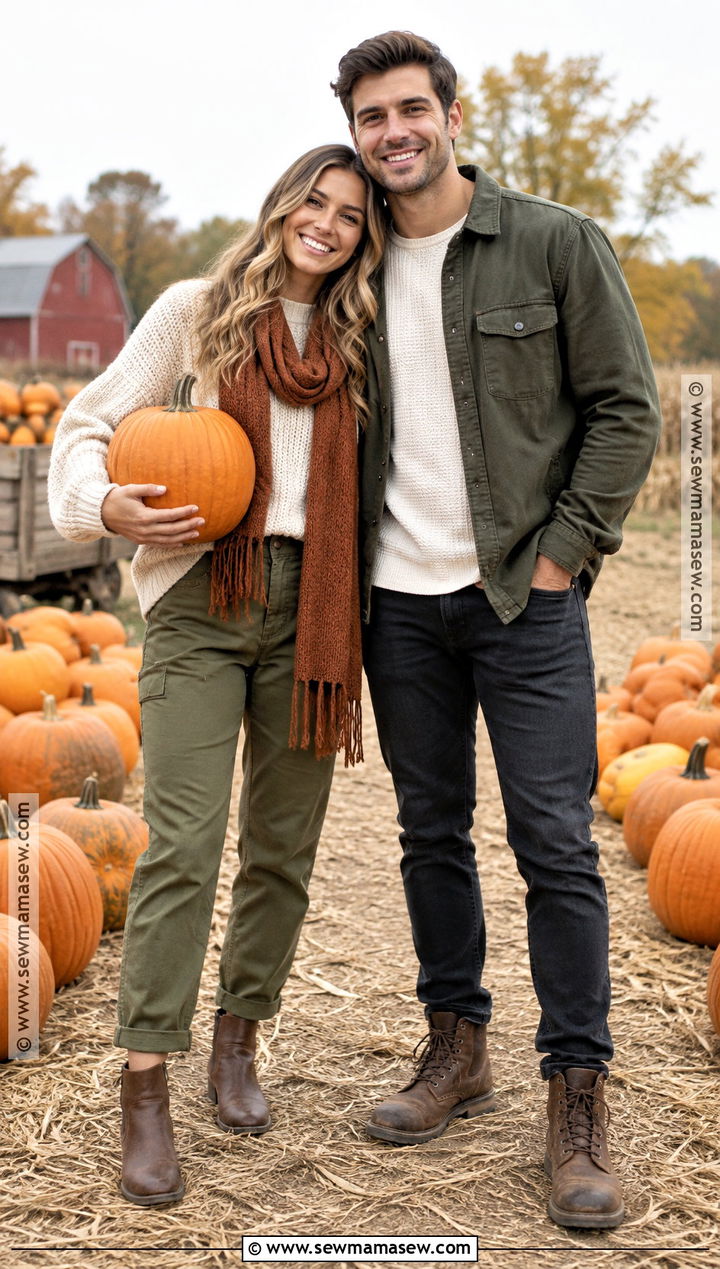 Couple Autumn Outfit For A Pumpkin Patch - 20 couple autumn outfit ideas