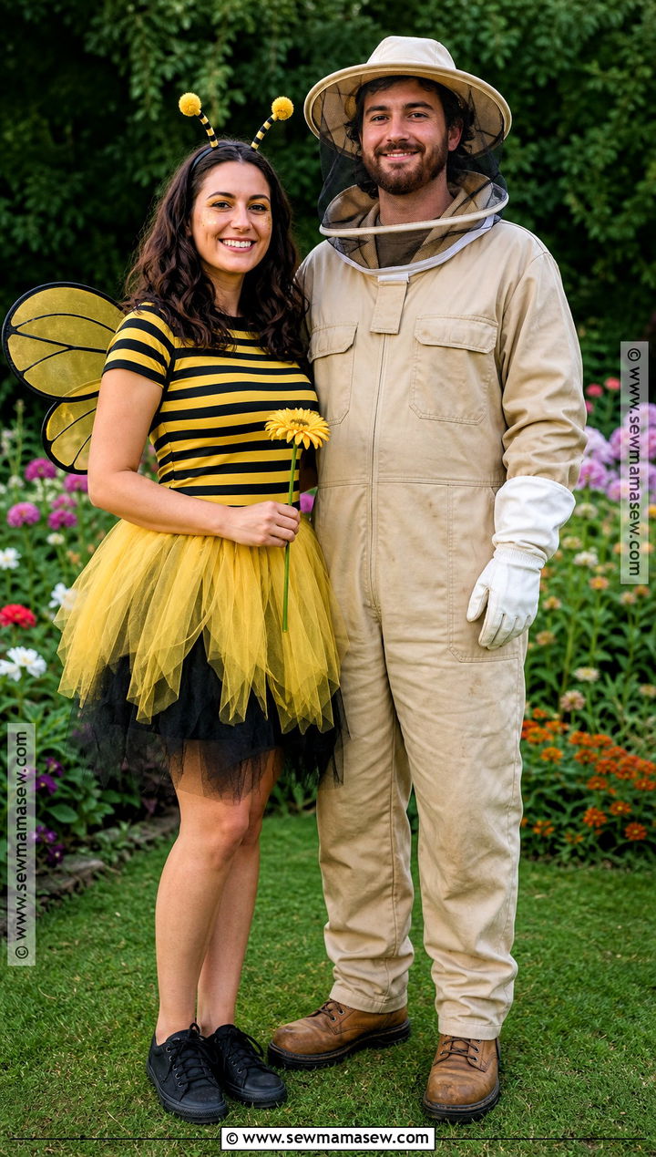 Couple Bee And Beekeeper Costume - 30 Halloween Dress Up Ideas