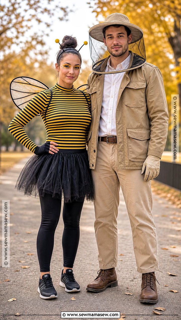 Couple Bee And Beekeeper Costume - 50 costume ideas