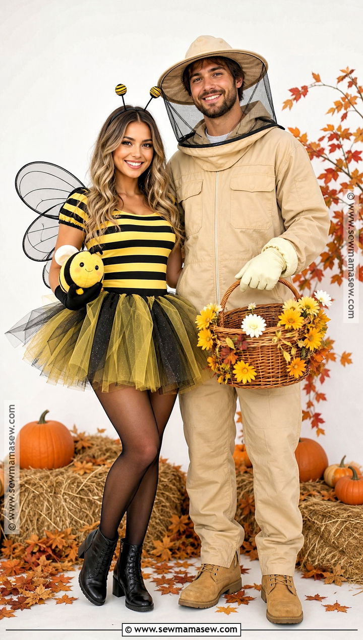 Couple Bee And Beekeeper Costume - 50 halloween costume ideas